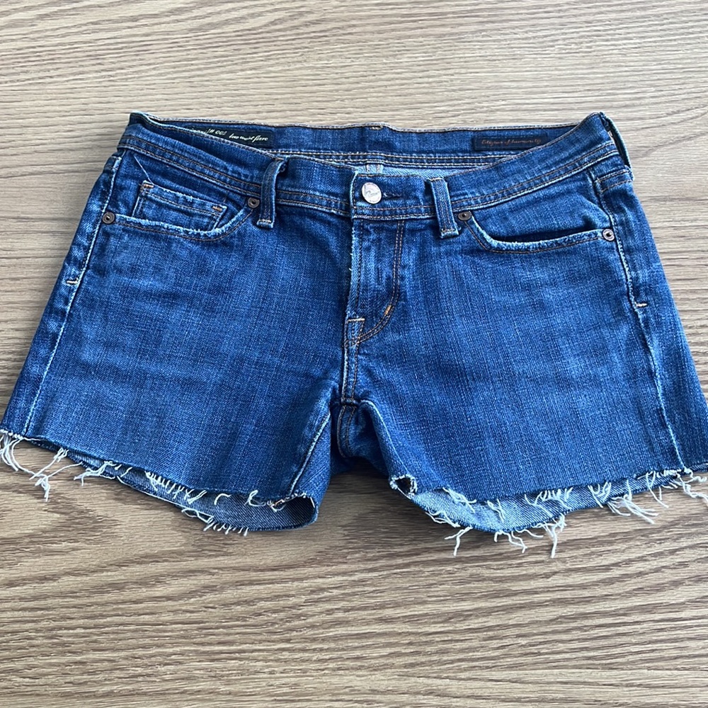 Citizens of Humanity Low Waist Flare Ingrid Cutoff Shorts Size 28 - Picture 2 of 15